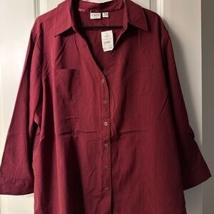 Cato Deep Red Blouse